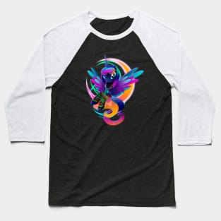 Synthwave Princess Luna Baseball T-Shirt